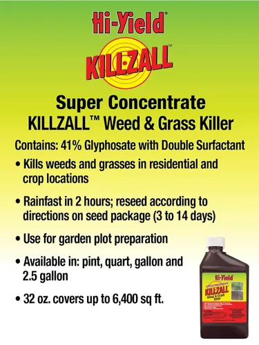 Vista 3 de Hi-Yield (33693) Superconcentrado Killzall Herbicida para Maleza y Césped (1 galón)