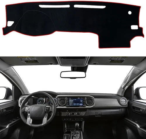 Vista 33 de Cubierta de salpicadero para salpicadero, alfombra personalizada para Toyota RAV4 2013 2014 2015 2016 2017 2018 Accesorios antideslizante protector