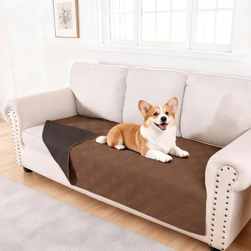 Vista 109 de hyha - Manta impermeable para cama de perro, mantas suaves para mascotas, funda impermeable para sofá para perros, fundas reversibles lavables