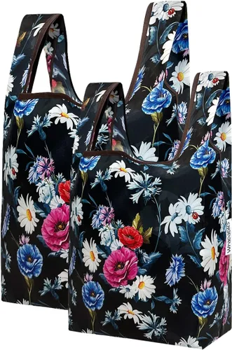 Vista 31 de Wrapables JoliBag Collection - Bolsa de compras reutilizable (juego de 2)