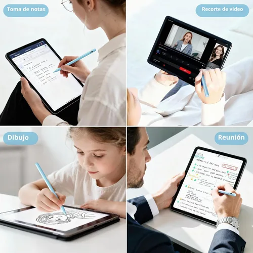 Vista 7 de Lápiz óptico para iPad 6-11ª generación 2X carga rápida, rechazo de palma Azul
