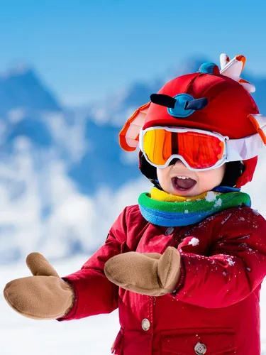 Vista 6 de 3 pares de guantes de vellón para niños, guantes cálidos de invierno para niños y niñas, guantes de esquí de nieve resistentes al viento