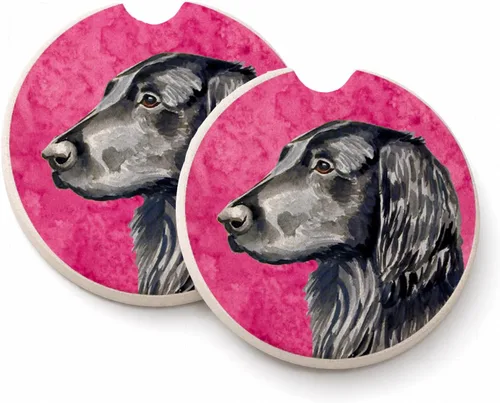 Vista 11 de Caroline's Treasures SS4767-BUCARC - Juego de 2 portavasos para automóvil, diseño de bulldog inglés, absorbentes para automóvil, portavasos