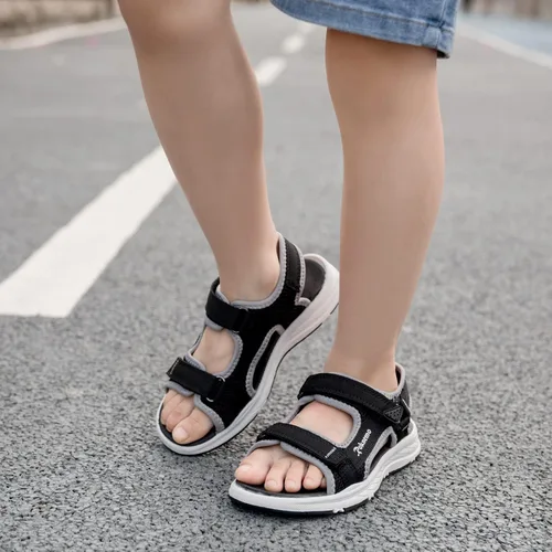 Vista 6 de Sandalias deportivas de verano para niños y niñas, unisex, con puntera abierta, para playa, senderismo, al aire libre (niños pequeñosniños grandes)