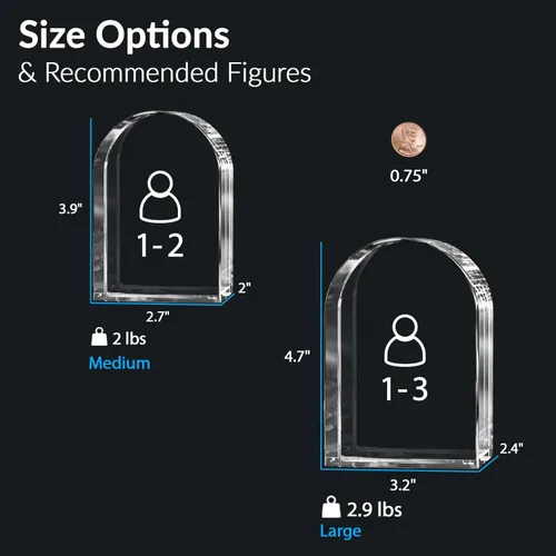 Vista 3 de ArtPix 3D Piedra sepulcral de fotos de cristal, regalos conmemorativos personalizados para la pérdida de mamá, papá, mujeres, hombres, esposa