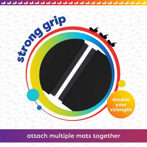 Vista 6 de Antsy Pants Colchoneta de gimnasia para niños, fácil de limpiar, resistente, plegable, acolchada, ligera, portátil, equipo de gimnasia para juego
