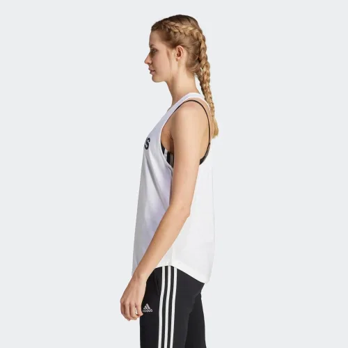 Vista 3 de Adidas Camiseta sin mangas con logotipo holgado para mujer