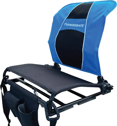 Vista 7 de STRONGBACK Lumbar Support Stadium Seat for Bleachers – Ergonomic Chair with Back Support for Adults & All-Day Comfort Negro/Gris