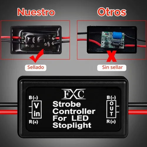 Vista 4 de Purishion 2 módulos controladores para flash de 24W para luz de freno LED de 12-30V