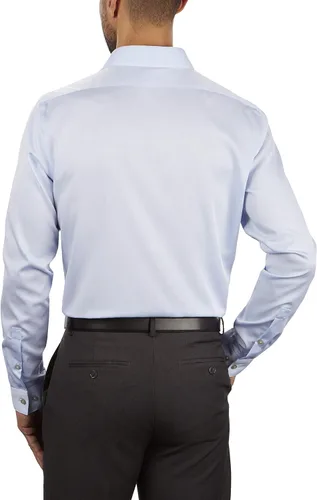 Vista 2 de Calvin Klein Men's Dress Shirt Slim Fit Non-iron Herringbone