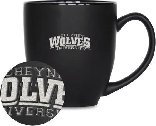 Vista 149 de Rico Industries - Taza de cerámica mate negra con grabado láser estándar de 15oz para NCAA (escuelas T & U) - Para bebidas calientes o frías