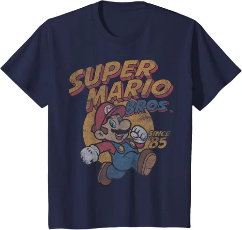 Vista 61 de Super Mario Bros. Desde '85 Camiseta Vintage con Póster' Negro