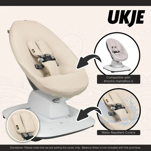 Vista 3 de Ukje Funda protectora para columpio compatible con 4moms o MamaRoo 5, columpio de bebé multimovimiento, forro de columpio para bebé, funda