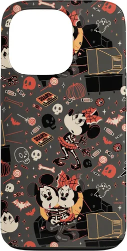 Vista 10 de iPhone 16 Disney Mickey Mouse & Minnie Mouse Scary Sweet Halloween Case