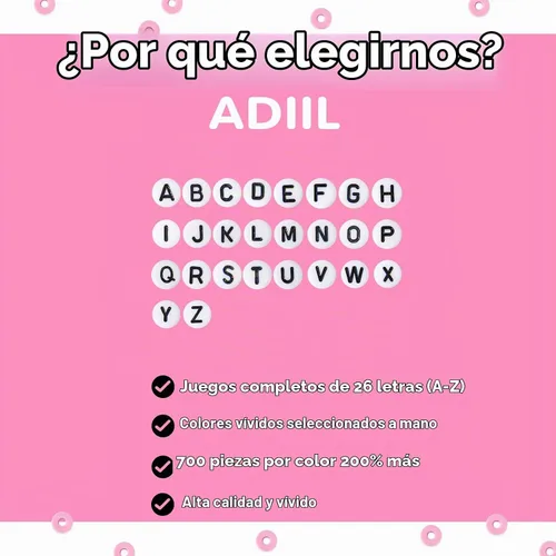 Vista 6 de ADIIL Kit de Fabricación de Pulseras con 7200 Piezas de Cuentas de Arcilla, Cuentas Heishi de Polímero de 6mm para Hacer Joyas, Kit de Pulseras