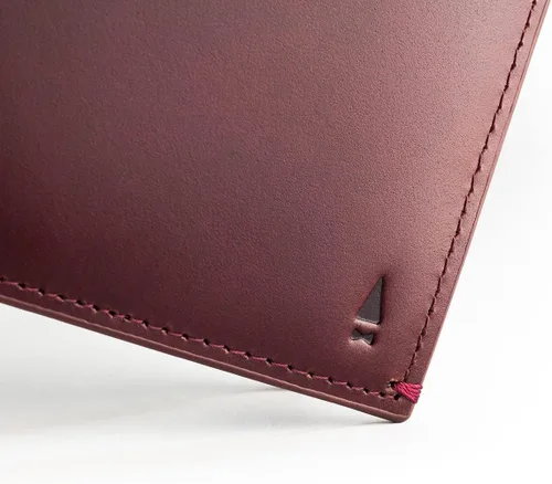 Vista 5 de Gnome & Bow - Cartera plegable pequeña con ranura para monedas Gulliver (RFID cuero encerado), Oxblood Brown, Casual