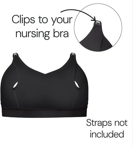 Vista 2 de Bravado! Basics - Brasier de bombeo manos libres, cómodo, clip and go, accesorio de brasier de lactancia, XS-XXL