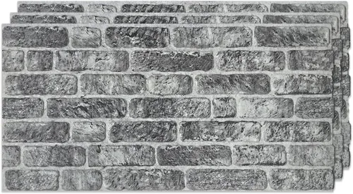 Vista 21 de IZODEKOR Paneles de pared 3D con efecto ladrillo, revestimiento, aspecto de piedra, revestimiento de espuma de poliestireno para sala de estar