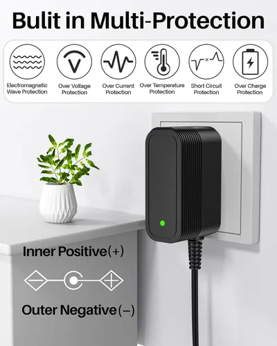 Vista 6 de Adaptador de corriente 5V 2A Cargador de 5V Fuente de alimentación CC para conmutación regulada con 10 tomas intercambiables para 2000mA 1500mA