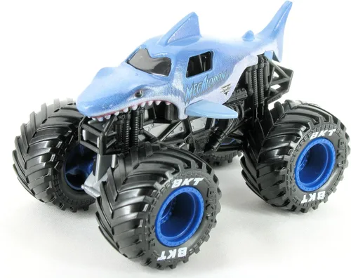 Vista 3 de Monster Jam 2023 Spin Master 1:64 Camión de fundición a presión Serie 31 Legacy Trucks Megalodon