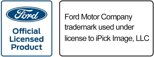 Vista 5 de iPick Image para Ford Thunderbird - Cartera doble de cuero de fibra de carbono real con bloqueo RFID, Negro
