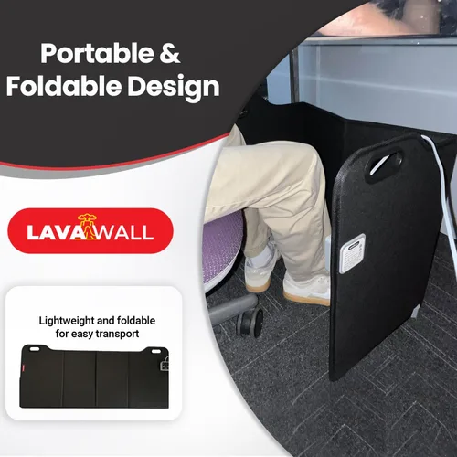 Vista 2 de Lavawall - Calentador eléctrico de pared: calentador de espacio portátil para oficina y hogar, temporizador y termostato, seguro y silencioso