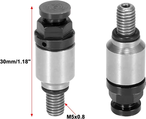 Vista 3 de Motoforti 2 unids M5x0.8 motocicleta tornillo horquilla aire purgador válvula para Honda para Yamaha para Suzuki para Kawasaki negro