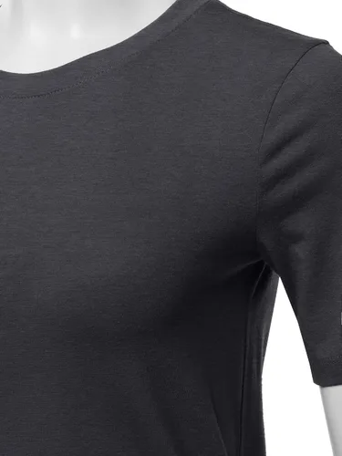 Vista 4 de Women's Basic Solid Premium Cotton Short Sleeve Crew Neck T Shirt Tee Tops