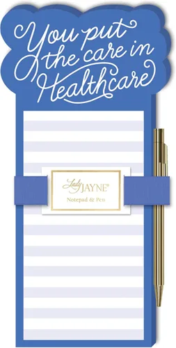 Vista 5 de Lady Jayne - Bloc de notas troquelado con bolígrafo de icono de enfermera, 10 cm x 20 cm, corazón