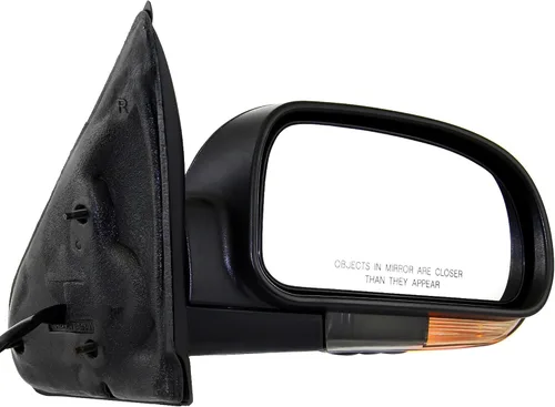 Vista 2 de Kool Vue - Espejo calefactable eléctrico para el lado del pasajero para Chevrolet Trailblazer GMC Envoy 2002-2009 plegado manual con luz de señal