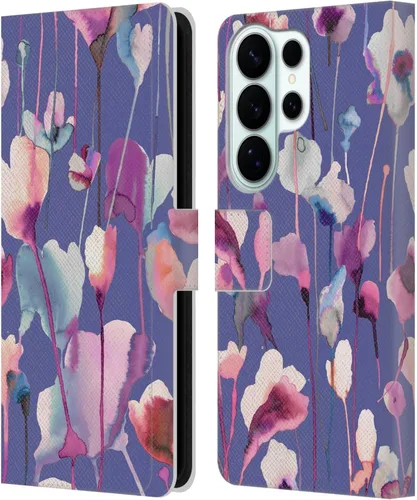 Vista 277 de Head Case Designs Officially Licensed Ninola Abstract Poppies Lilac Floral Leather Wallet Case Compatible with Samsung Galaxy A07 4G