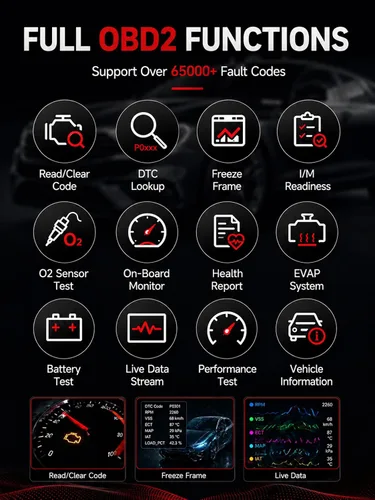 Vista 4 de Rocco OBD2 escáner Bluetooth para iOS y Android, sin suscripción