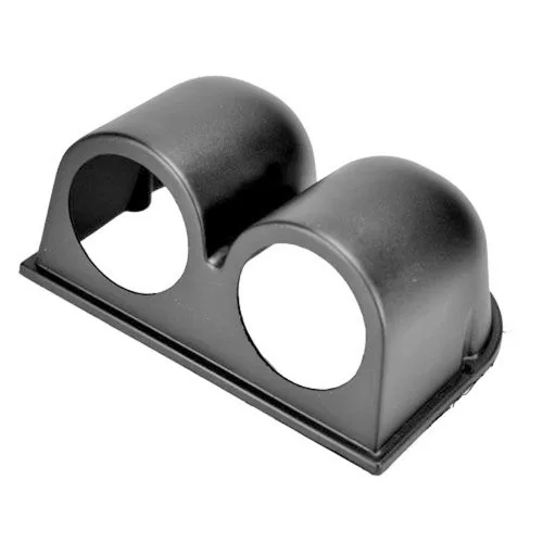 Vista 3 de E Support™ montura de 2" con un hueco para tablero para montar manómetros medidores para auto, ajuste universal, color negro Soporte universal