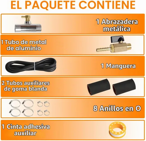 Vista 5 de Kit de instalación de tanque de combustible diésel auxiliar compatible con Ford 1999-2019 compatible con Ram 1999-2012 compatible con Colorado