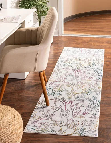 Vista 10 de Unique Loom Blossom Collection - Alfombra de área Yoshino (2' x 3' 1", rectangular, azul/verde)