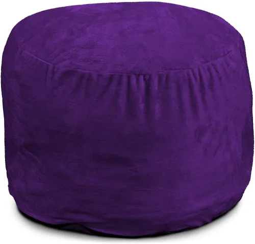 Vista 12 de ULTIMATE SACK Puf otomano de 2 pies Gamuza camello Relleno de espuma - Funda extraíble lavable Camel (Camel Suede)