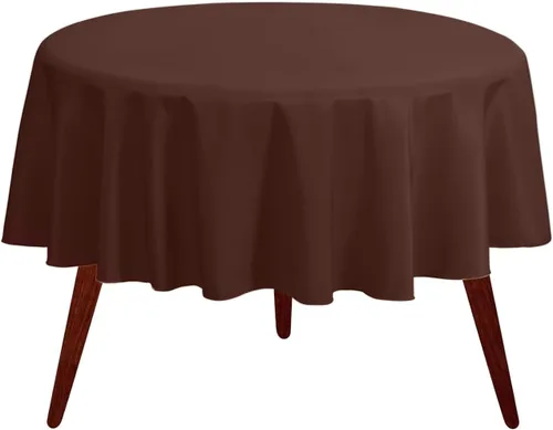 Vista 27 de Gee Di Moda Mantel redondo verde manzana de 70 pulgadas para mesas redondas de 24 a 48 pulgadas, tela lavable resistente, para mesa de bufé, fiesta