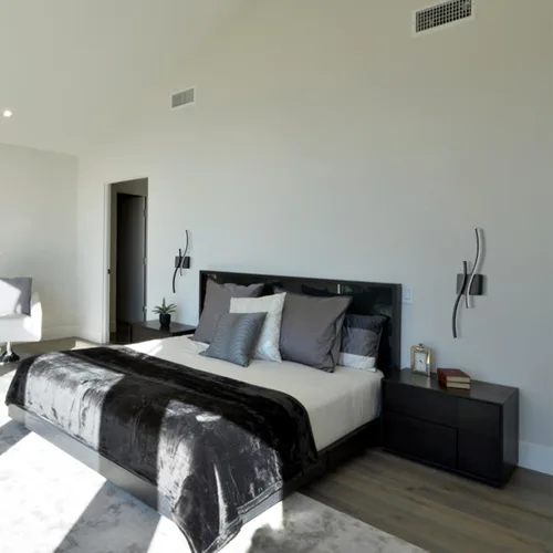 Vista 7 de Lámpara de pared con luz LED moderna, minimalista, industrial, de 24" en negro, para espacios pequeños, lámpara de pared con cableado para baño
