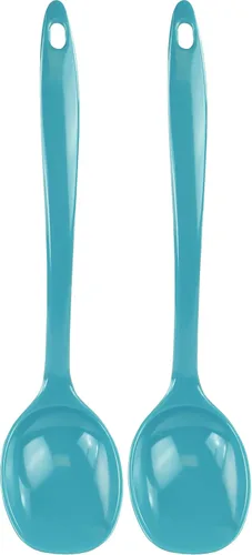 Vista 23 de Reston Lloyd Cuchara de cocina para servir, untar, mezclar, resistente al calor, sin BPA, melamina de 11 pulgadas, utensilio con mango ergonómico