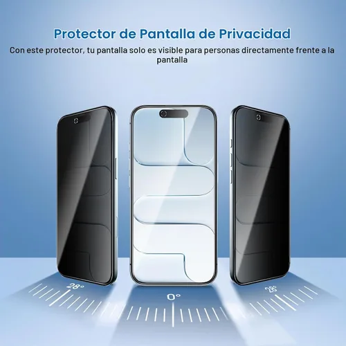 Vista 3 de amFilm Protector de pantalla OneTouch Privacy para iPhone Air 17 de 6.5'' + Protector de lente de cámara Instalación con alineación automática