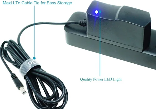 Vista 4 de 9V 850mA Adaptador de corriente de CA para Casio LK230 LK-230 Cargador de pared de teclado Cable de fuente de alimentación PSU