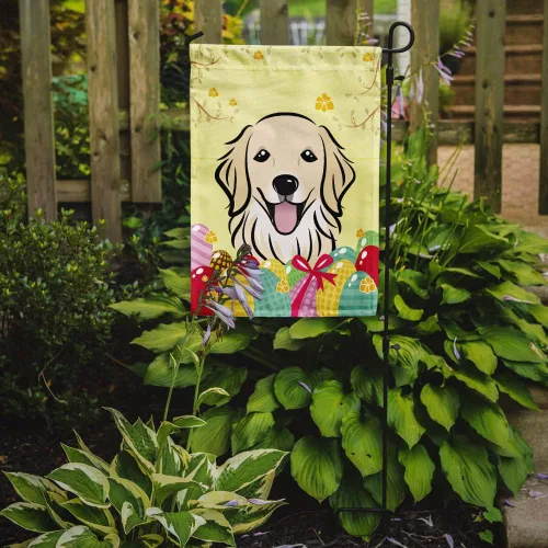 Vista 570 de Caroline's Treasures BB1923GF Bandera decorativa para jardín con diseño de Border Collie, para caza de huevos de Pascua, para jardín, jardín, patio