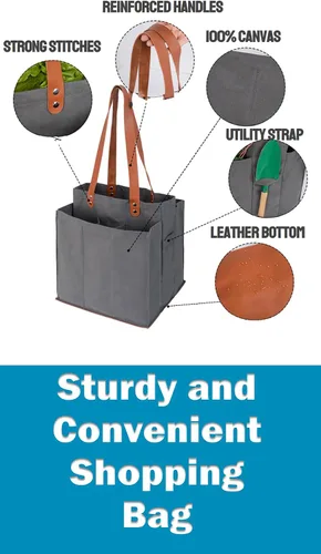 Vista 5 de Bolsas de comestibles reutilizables para trabajo pesado, bolsas de la compra a granel, bolsas de compras plegables, bolsa multiusos de la compra