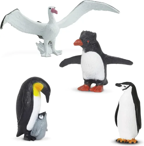 Vista 3 de Safari Ltd. Antarctica Toob - Figuras de juguete de pingüinos, ballenas, focas y más, juego educativo divertido para niños, niñas y niños mayores