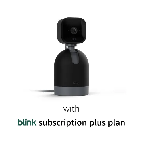 Vista 10 de Cámara Blink Mini con paneo e inclinación (modelo más reciente), Cámara de seguridad, enchufable y giratoria para interiores, audio bidireccional