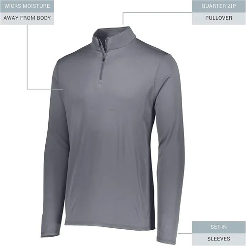 Vista 4 de Augusta Sportswear Sudadera con cremallera de 14 para hombre