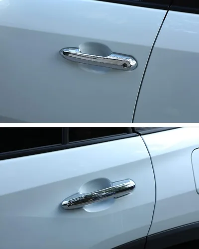 Vista 6 de para Toyota RAV4 2019-2025 Tapa de Manija de Puerta, para Toyota Highlander 2020-2025 Tiras Decorativas Deportivas Cromadas para Exterior