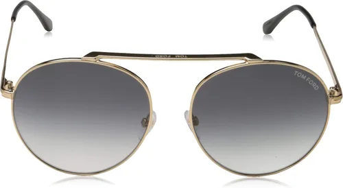 Vista 2 de Tom Ford FT0571 28B Brillante Oro Rosa Simone Piloto Gafas De Sol Categoría 2