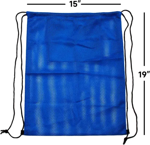 Vista 44 de GSE Games & Sports Expert Bolsa de malla con cordón para béisbol, pelotas de pickleball, pelotas de golf, gimnasio, equipo de natación, lavandería