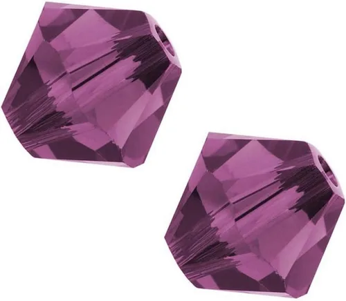 Vista 34 de Adabele - 200 cuentas de cristal bicono sueltas y facetadas pequeñas de 0.16 pulgadas, color ámbar, compatibles con cristales de Swarovski 5301/5328